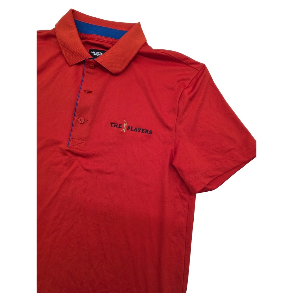 Lacoste‎ Sport Golf Orange Polo The Players Championship Sawgrass Men Size Small